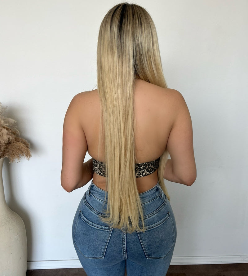 Amber Leopard Halter Neck Top (Leopard)