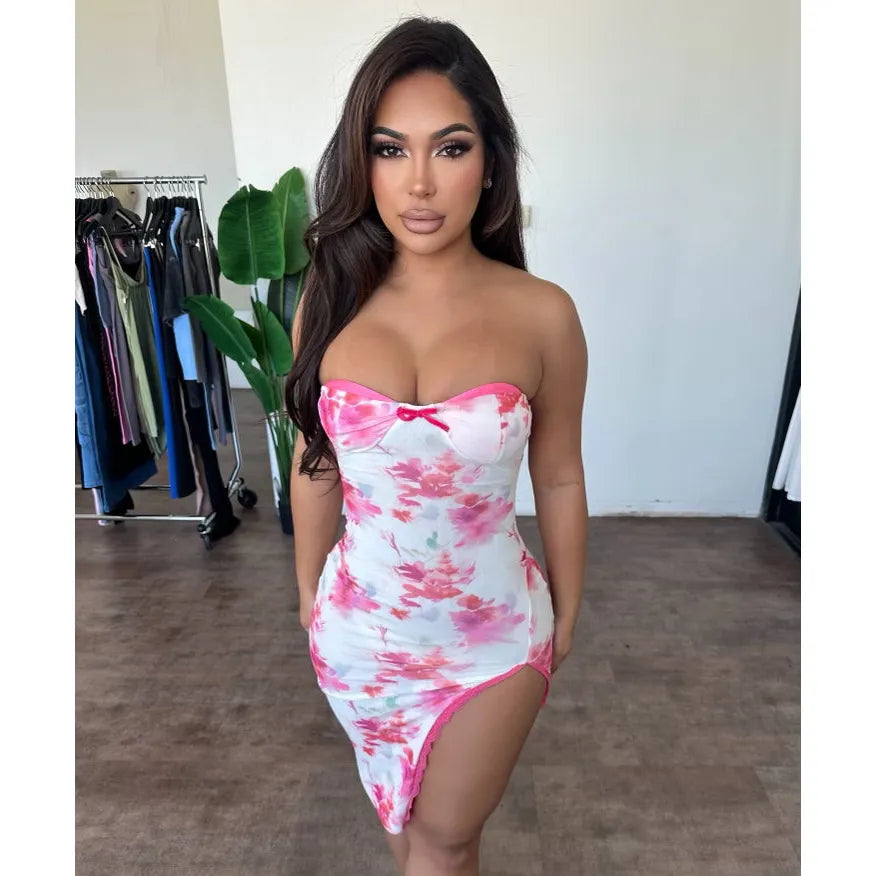 Elisa Dress (Pink Mix)