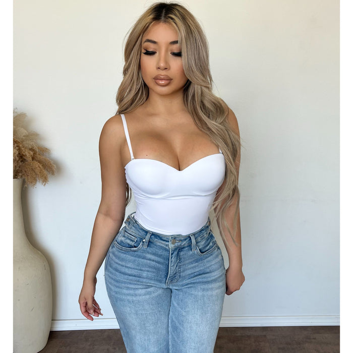 Esme Bonding bra Cami Top (White)
