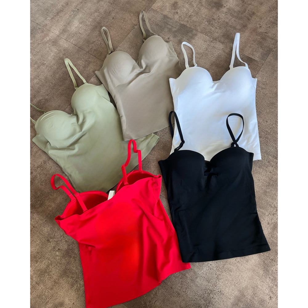 Esme Bonding bra Cami Top (White)