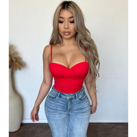 Esme Bonding bra Cami Top (Red)