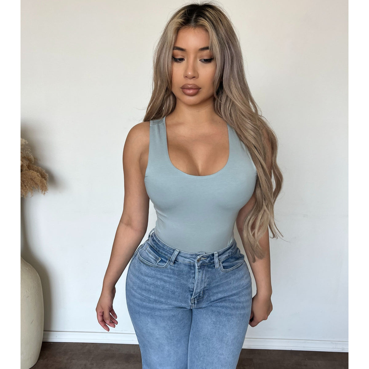 Stormy Soft Tank Top (Dusty Grey)