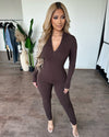 Beverly Jumpsuit (Chocolate)