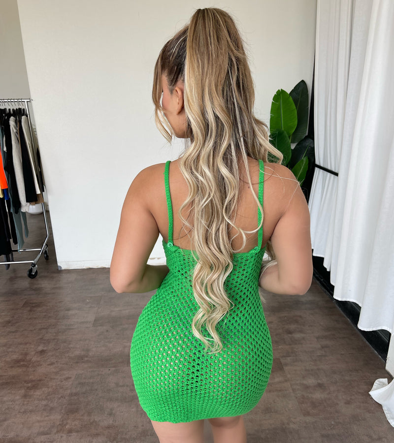 Kassie Mini Dress(Green)