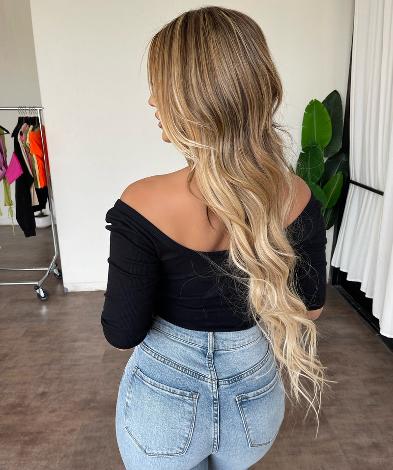 Steph Cropped Top(Black)