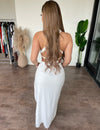 Athena Halter Dress(White)Final Sale