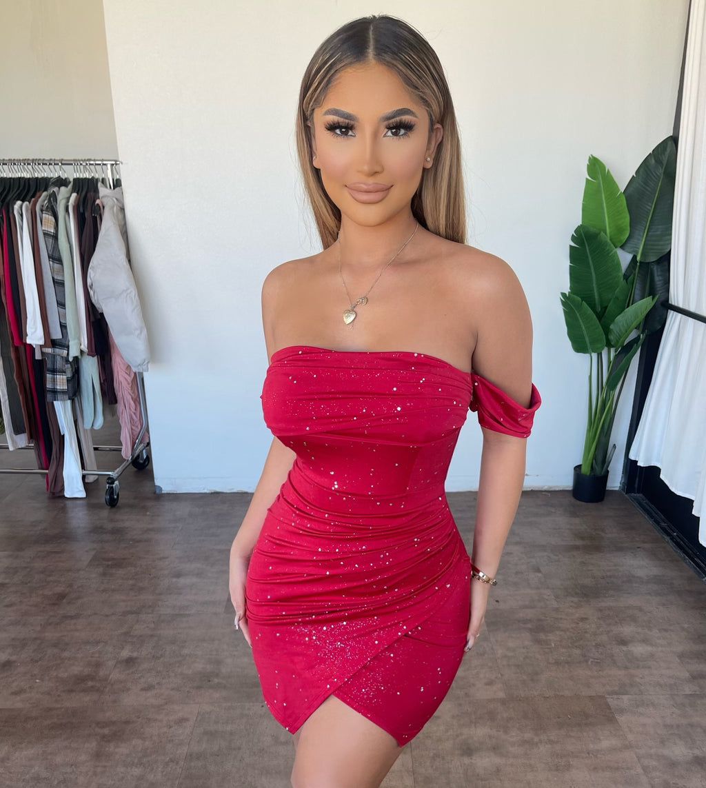 Hailey Dress(Red)