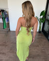 Isabella Dress(Lime Green)