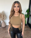 Adora Cropped Top(Olive)