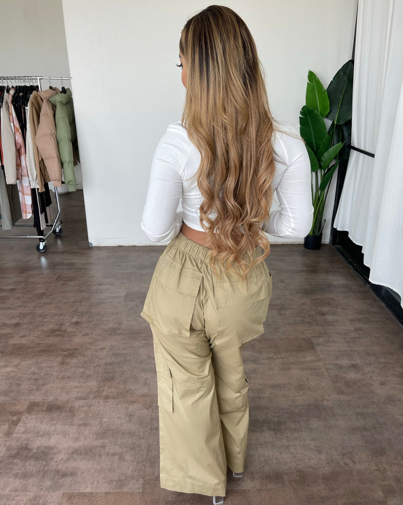 Marisol Cargo Pants(Taupe)
