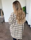 Kristie Oversized Flannel(Taupe)