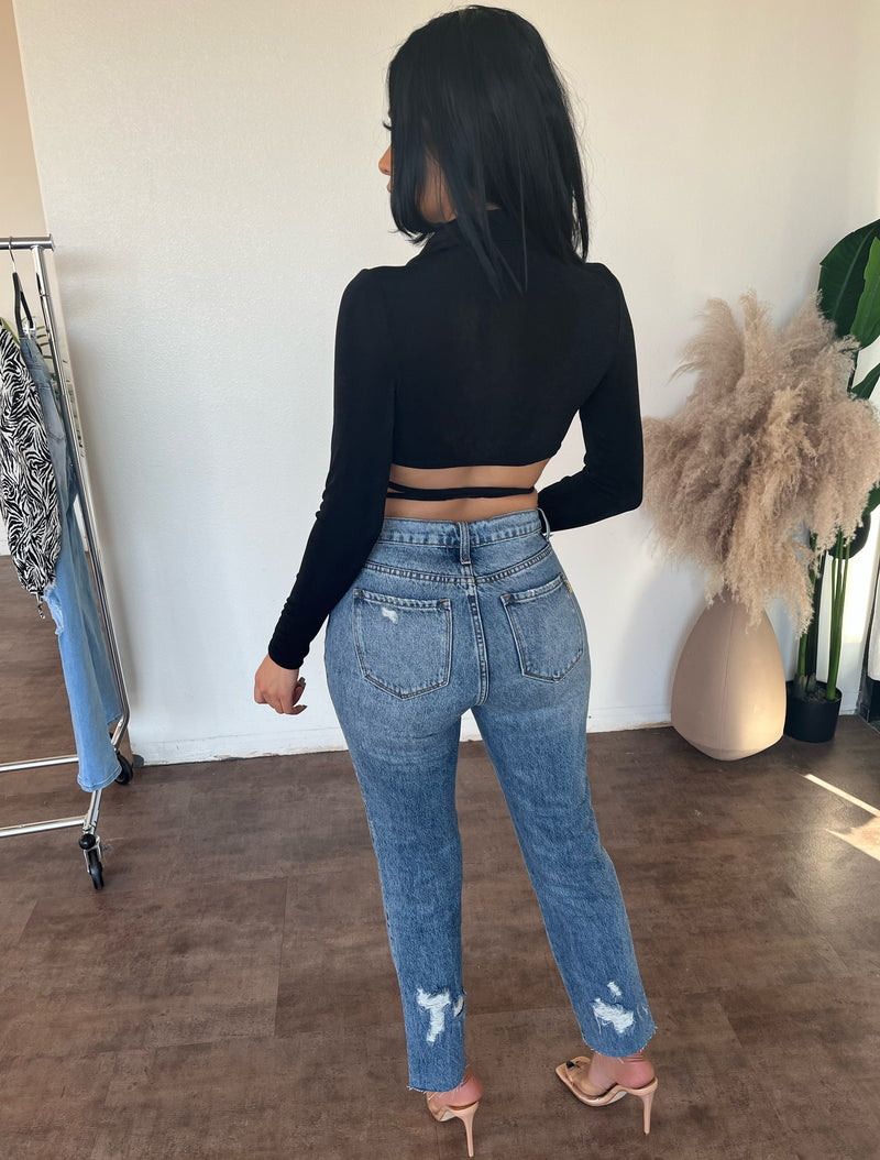 Billy High Rise Mom Jeans(RUNS SMALL/SIZE UP)
