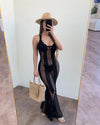 Chloe Bikini Cover Up Dress(Black)