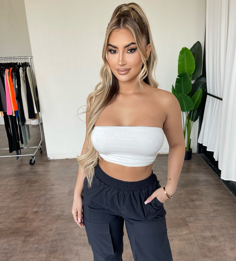 Marie Cropped Top(White)