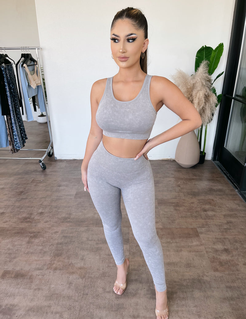 Kayla Legging Set(Grey)