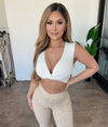 Mabel Cropped Top(Off White)